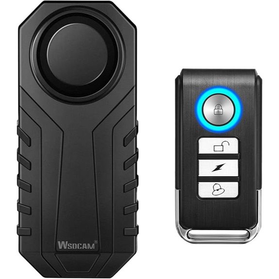 Wsdcam 113dB Wireless Bike Alarm with Remote