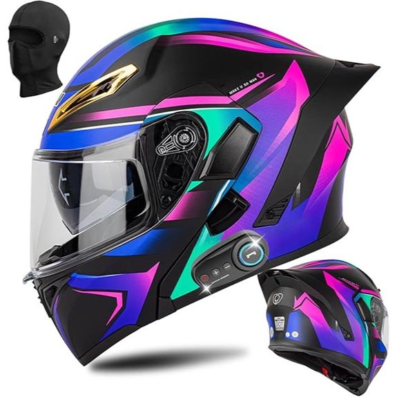 Bluetooth Modular Motorcycle Helmet with Speakers