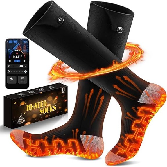 Heated Socks with APP Control and Rechargeable Battery