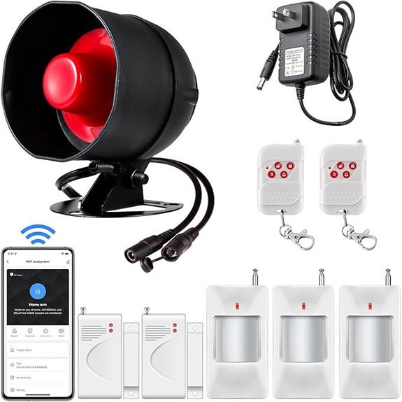 WiFi Home Security System with Motion Siren