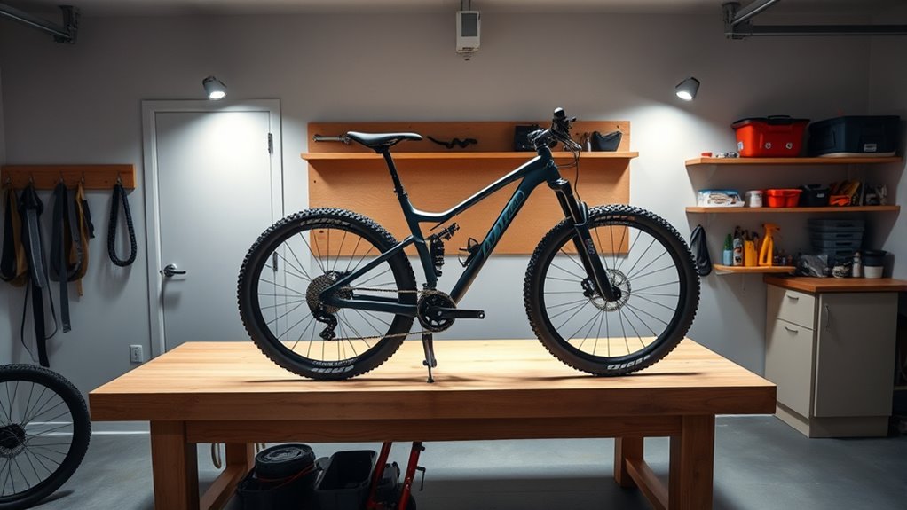 workbench features for bike repair