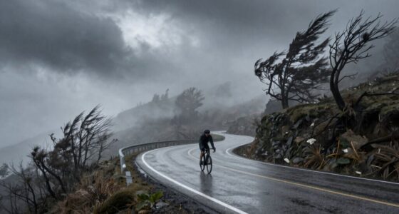assessing weather conditions for riding