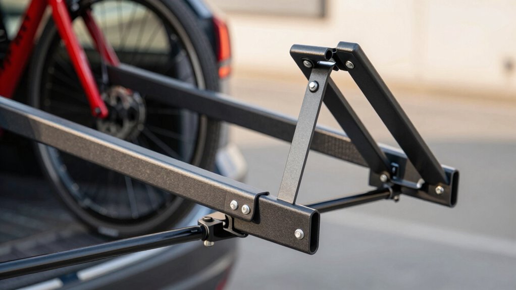 bike rack folding mechanisms