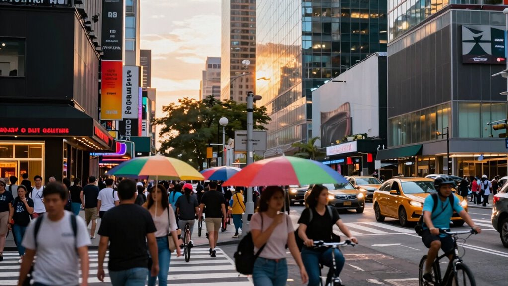 downtown riding feels chaotic