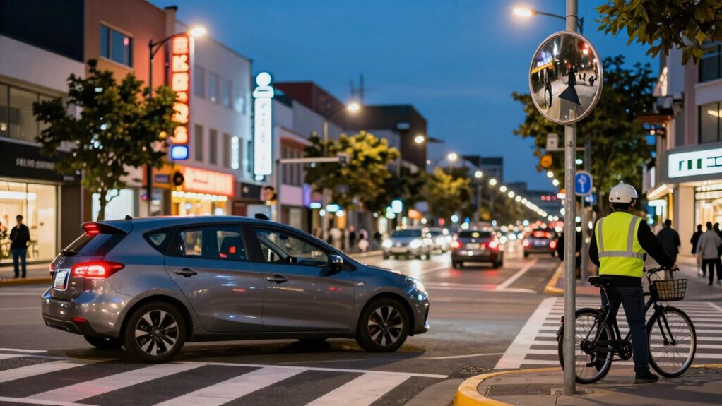 enhance intersection side visibility