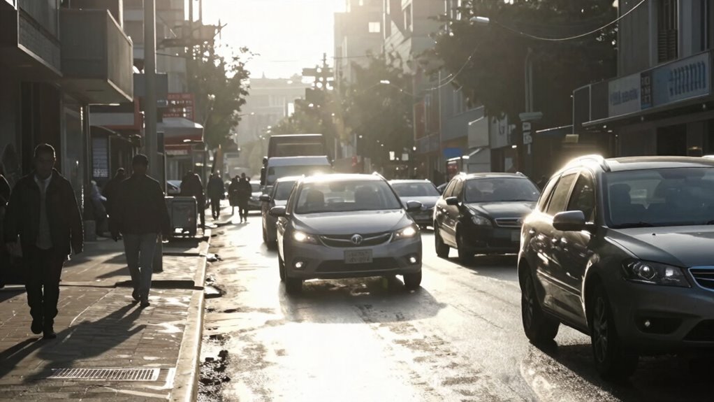 glare impairs driving visibility