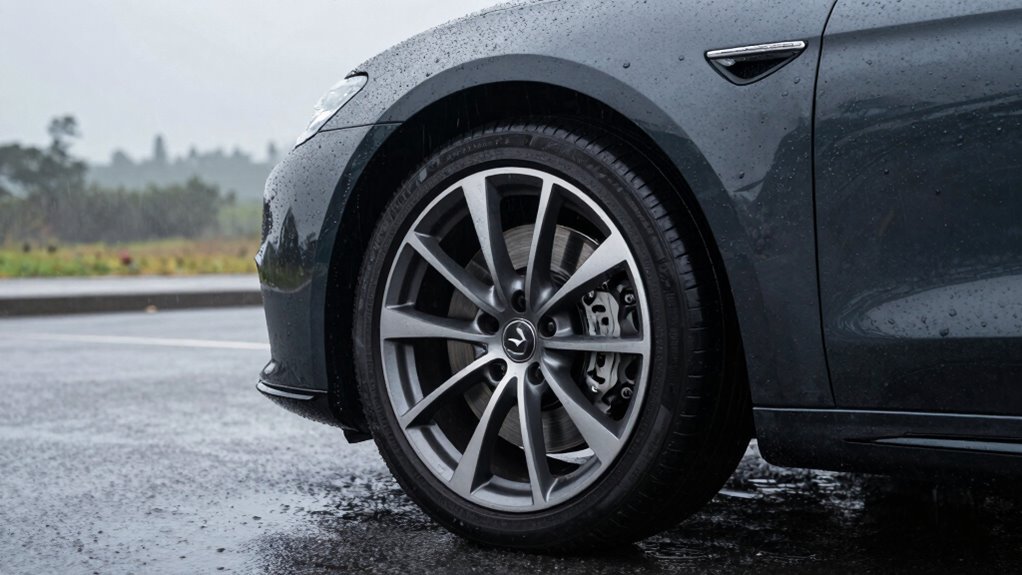 maintain brake efficiency in rain