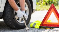 manage tire blowout calmly