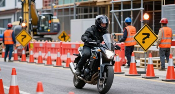 navigate construction zones safely