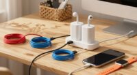 organize chargers efficiently compactly