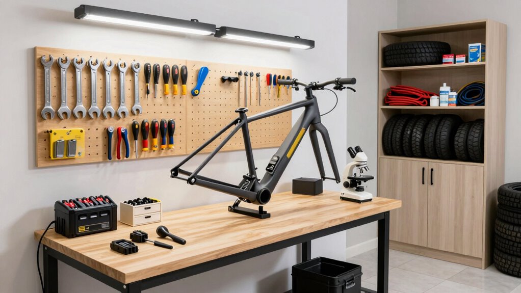 organized safe workshop setup