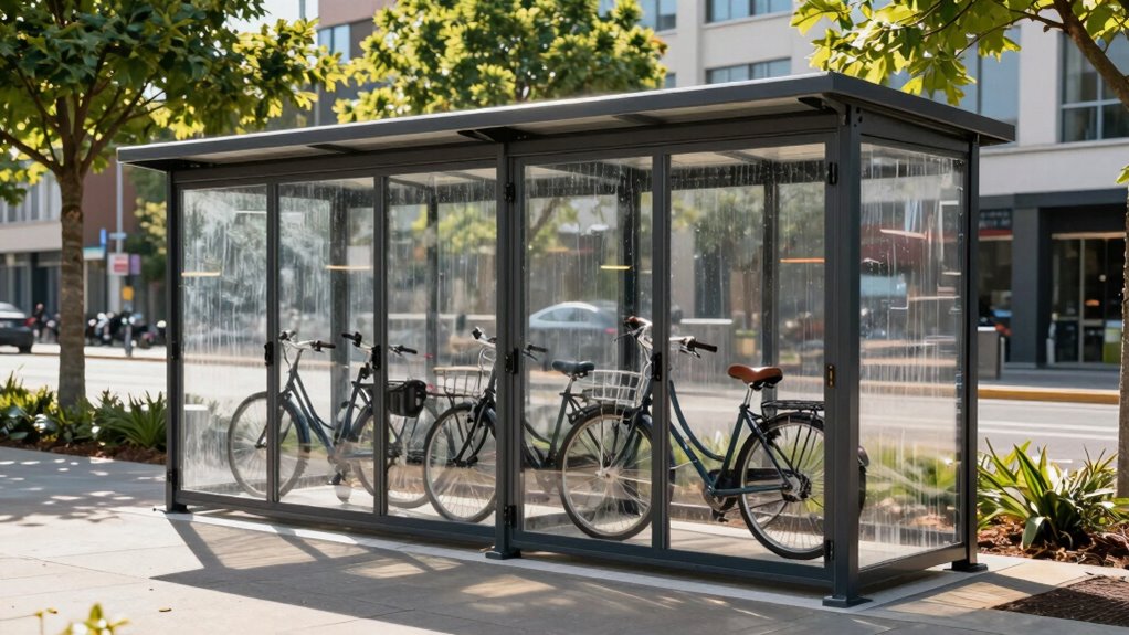 outdoor bike storage benefits and challenges