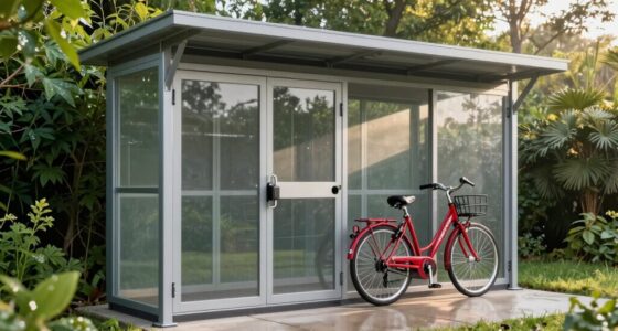 outdoor bike storage security