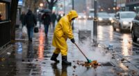post rain debris removal