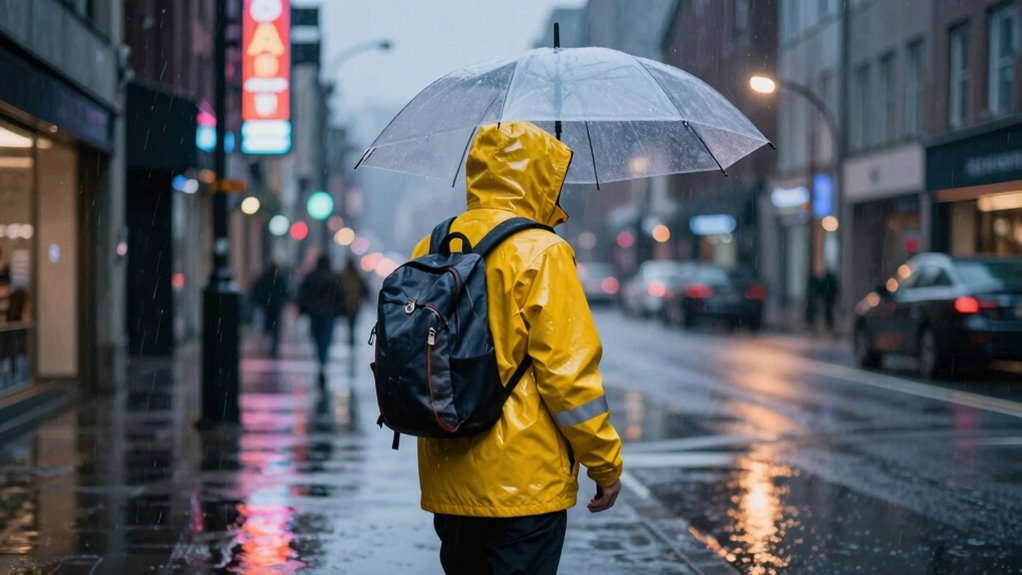 rainproof and reflective gear