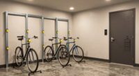 secure bike and storage
