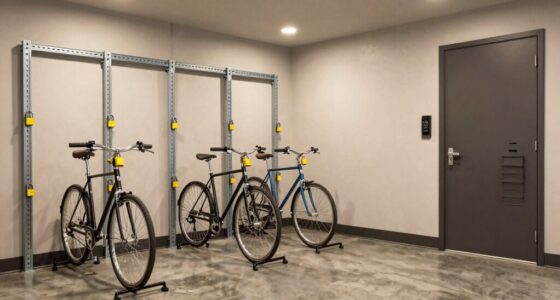 secure bike and storage