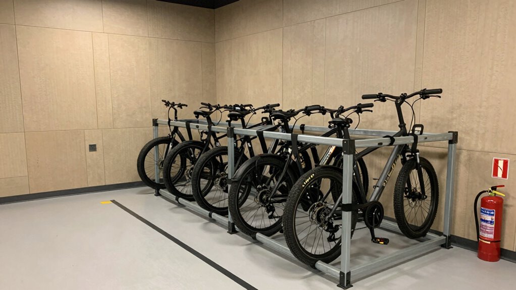 secure organized e bike storage