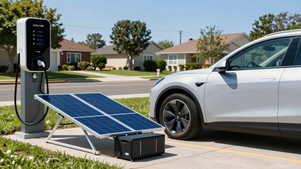solar powered reliable ev charging