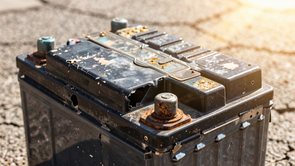 summer heat damages vehicle batteries