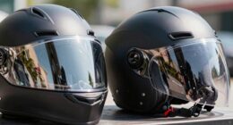 visor vs standard helmets