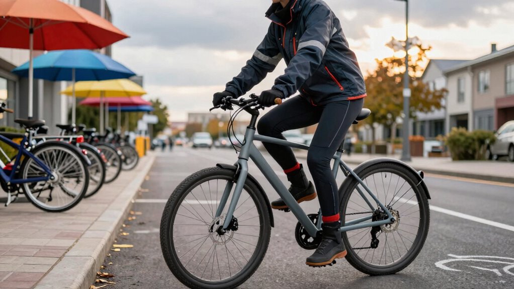 weatherproof layered commuting gear