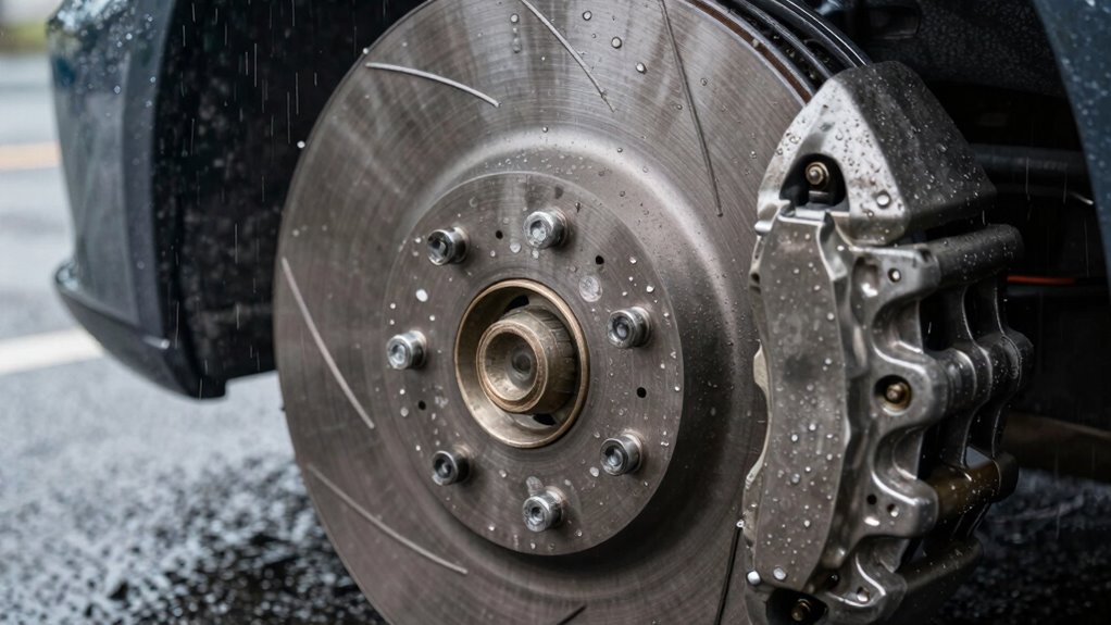 wet weather braking precautions