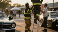 NY Firefighters Melded Drag Racing And Ladder Climbing Into One Ridiculous Sport