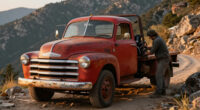 Vintage Chevy Tow Truck That Was Stuck On A Mountain For A Year Is Finally Pulled Out
