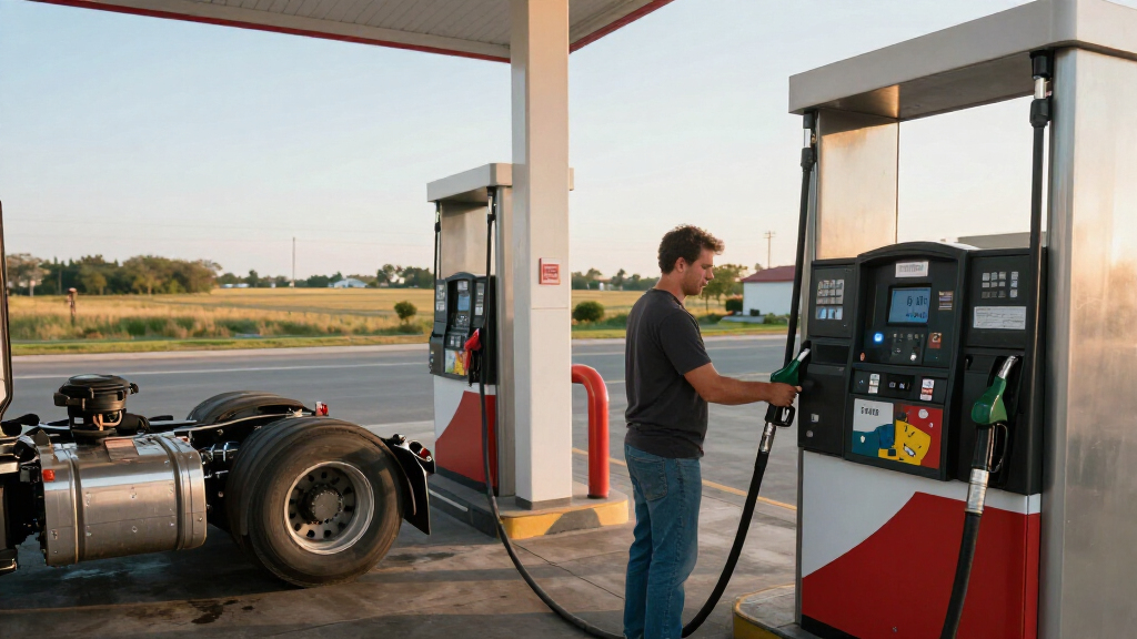 Watch A Trucker Pump $1,000 In Diesel Fuel Without Filling The Tank