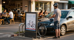Café Replaces Bicycle Billboard With Car… Blocking Bike Parking In The Process; 20Mph Roads Expanded, Residents Want It But Other ‘Locals’ Aren’t Happy + More On The Live Blog