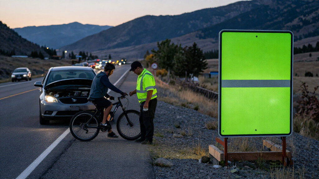 Colorado’s Plan To Protect Emergency Workers On The Shoulder? Giant, Neon Green Ford Trucks