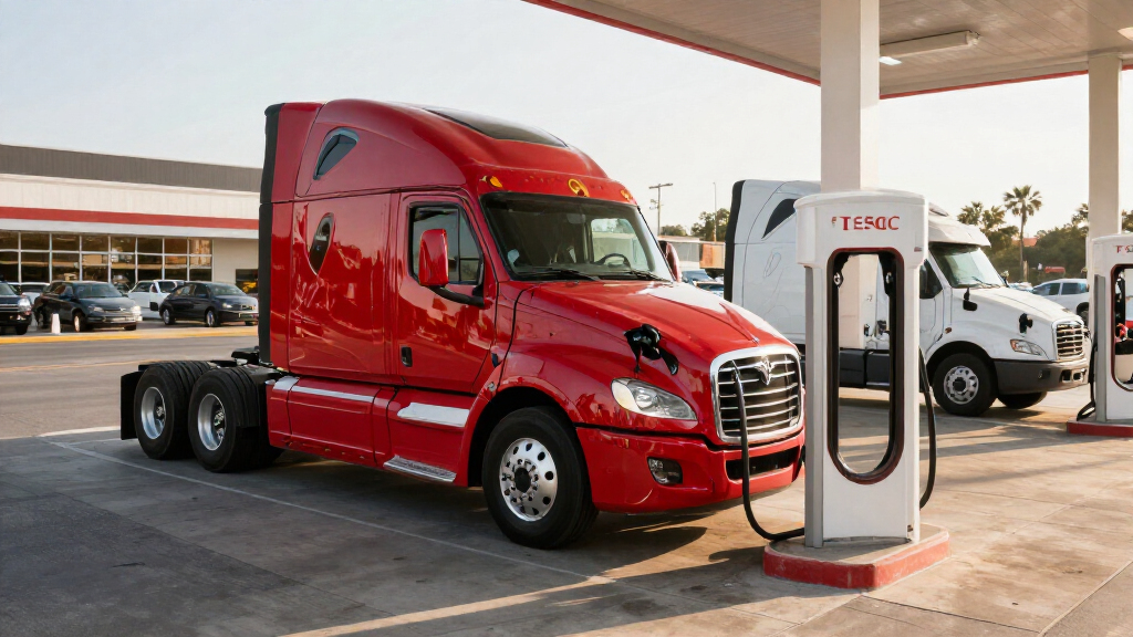 Tesla Semis Are Now Charging At Mainstream Truck Stops
